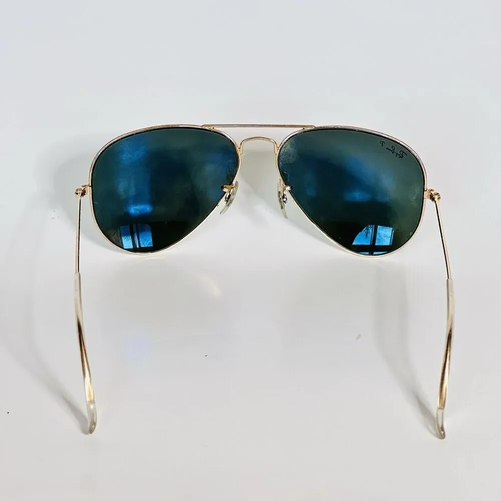 Ray-Ban Gold Large Metal Aviator Sunglasses RB3025 001/58 58-14 FRAMES ONLY